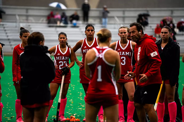 Miami University's field hockey team