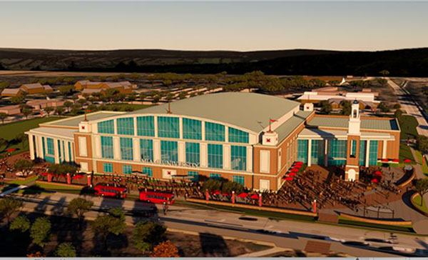 arena rendering aerial view