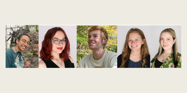 From left to right clockwise: Althaea Adams-Van Schaik, Samantha Besel, Britain Kandel, Sara McGinnis, and April Sanders